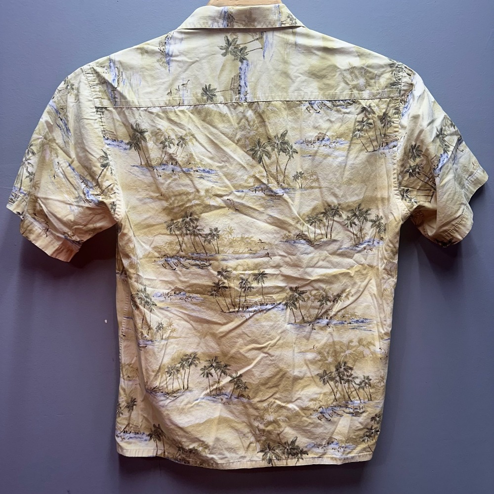 Vintage Pierre Cardin Hawaiian Aloha Shirt Mens L Palm Beach Tropical - Picture 2 of 9